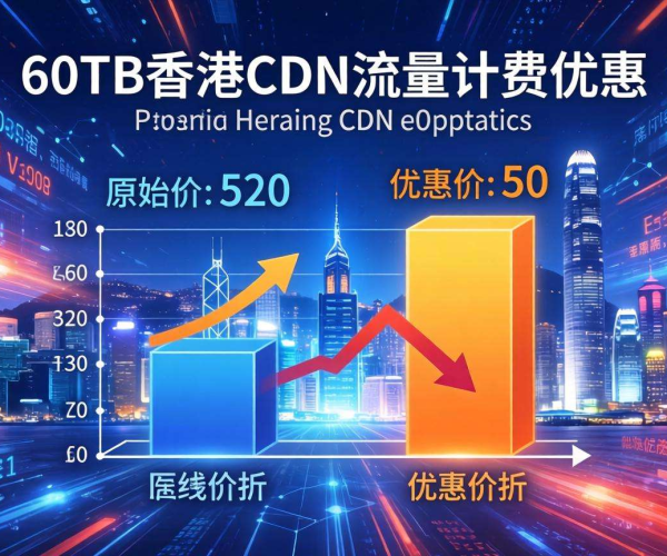 香港CDN按流量计费，50TB流量超值折扣来袭！