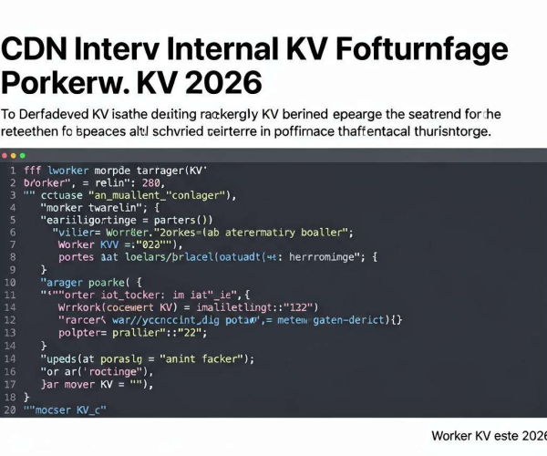 CDN边缘KV存储用途场景：Worker KV 2026使用学习代码示例