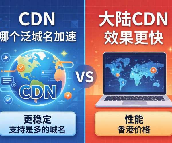 香港CDN与大陆CDN较量：哪家支持泛域名速度更快？