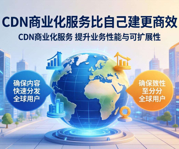 CDN商业化服务优势凸显：为何比自建CDN更胜一筹