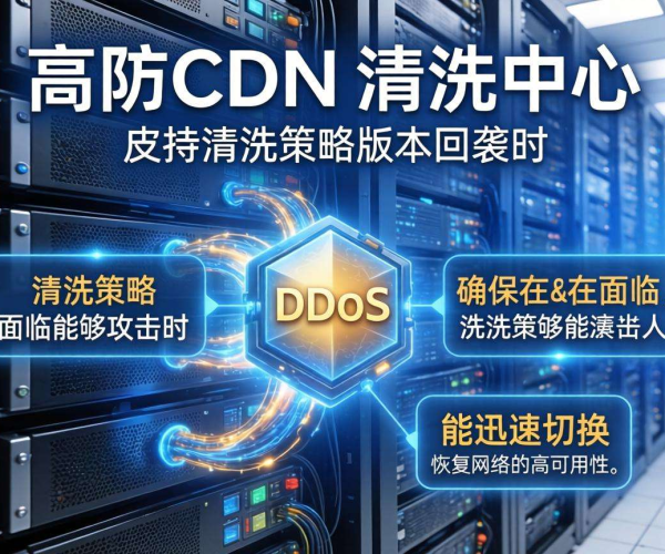 香港高防CDN的清洗中心是否支持按清洗策略版本回滚