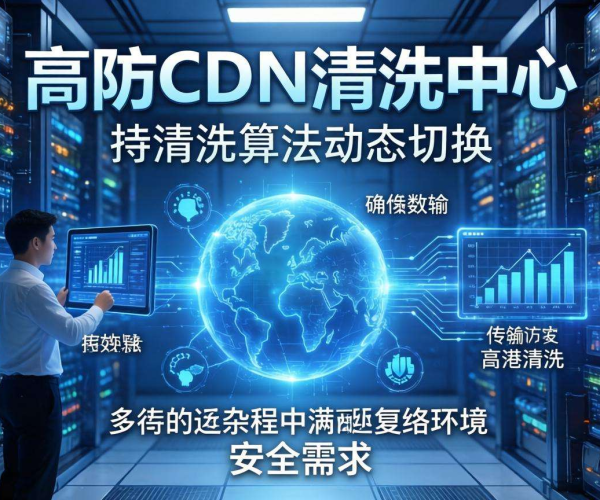 香港高防CDN的清洗中心是否支持按清洗算法动态切换