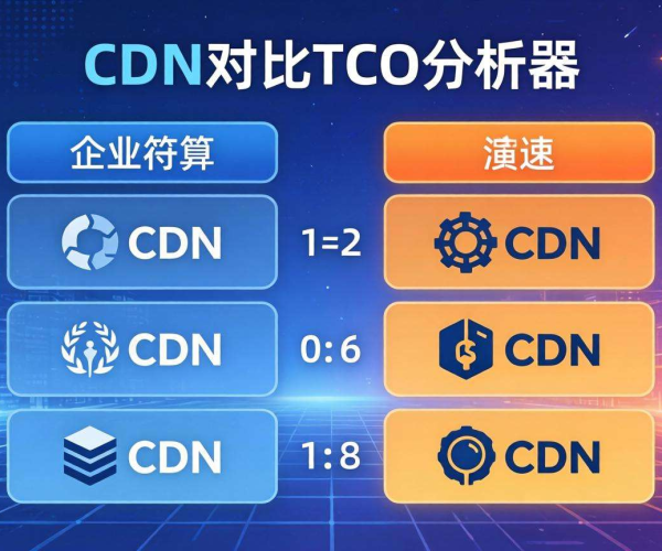 企业级CDN价格对比：TCO分析器助你精准评估成本效益