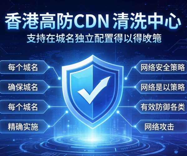 香港高防CDN清洗中心能否支持按域名独立配置