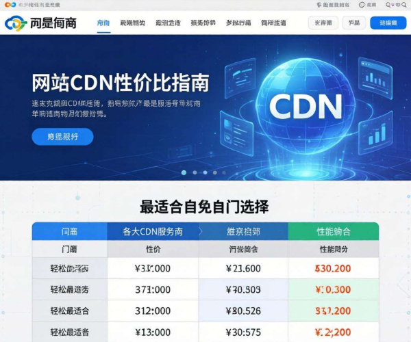 小网站CDN性价比选择指南PDF，解锁低成本高效加速方案