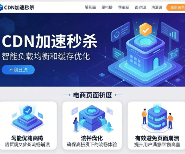 电商CDN加速助力，保障秒杀页面稳定运行不崩溃