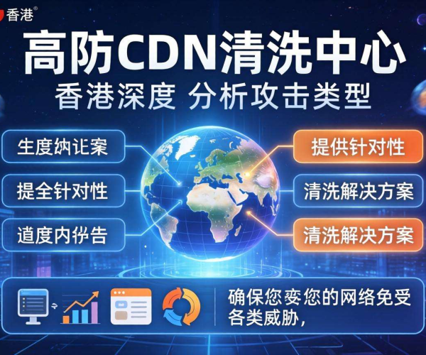 香港高防CDN清洗中心能否按攻击类型进行清洗