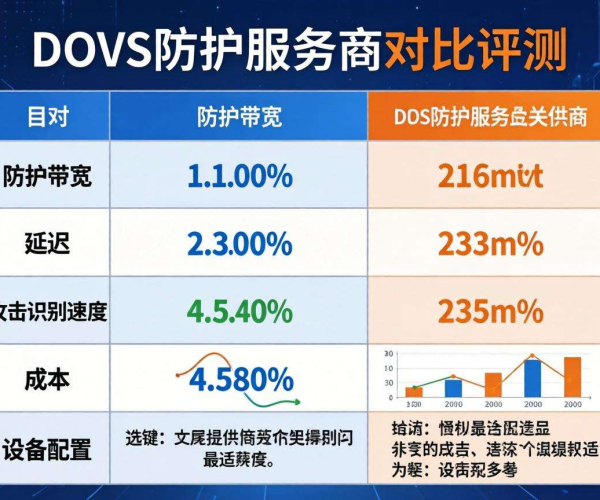 DDoS防护服务商对比评测表格免费下载，助您选优质防护方案