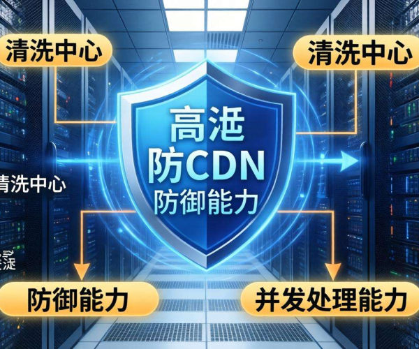 香港高防CDN的防御能力与清洗中心并发处理能力关系