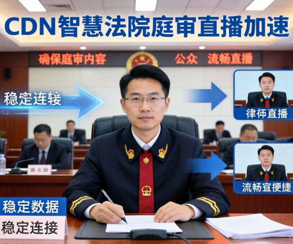 亚太CDN:为智慧法院庭审直播加速,打造高效司法视听体验