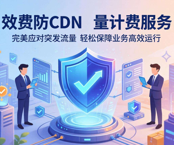 高防CDN按量计费，为突发流量业务提供灵活高效防护方案