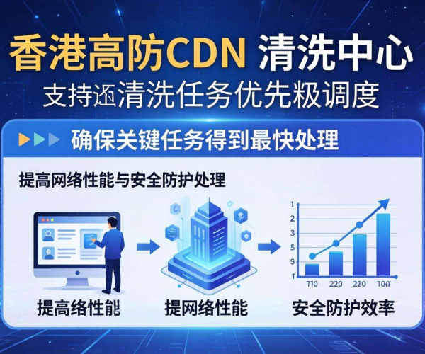 香港高防CDN的清洗中心是否支持按清洗任务优先级调度