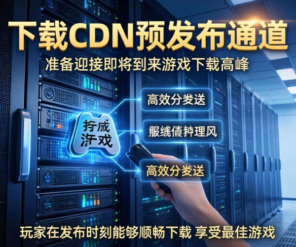 游戏下载CDN预发布通道即将开启，抢先体验预热来袭