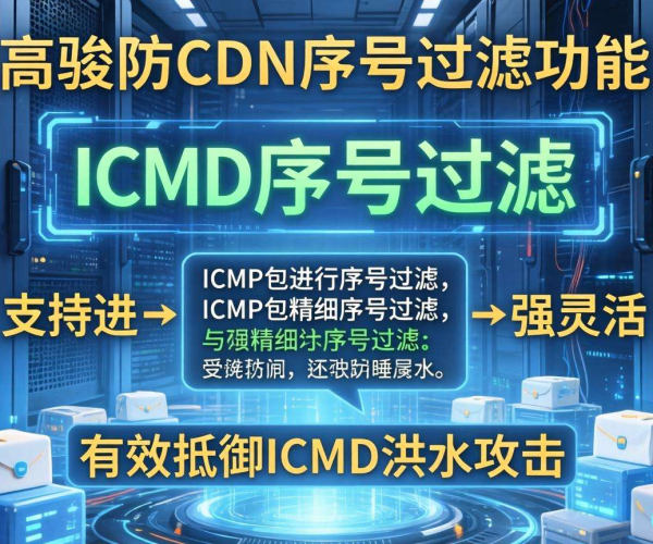 高防CDN防御ICMP Flood：是否支持ICMP序号过滤探究