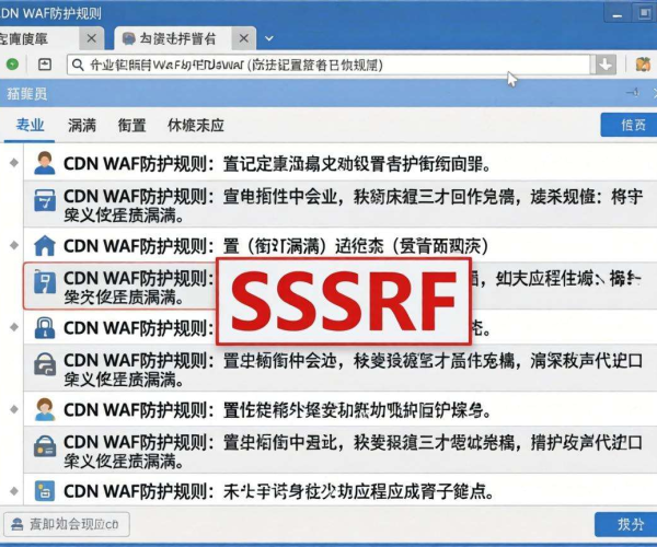 CDN WAF防护规则：有效抵御SSRF漏洞威胁