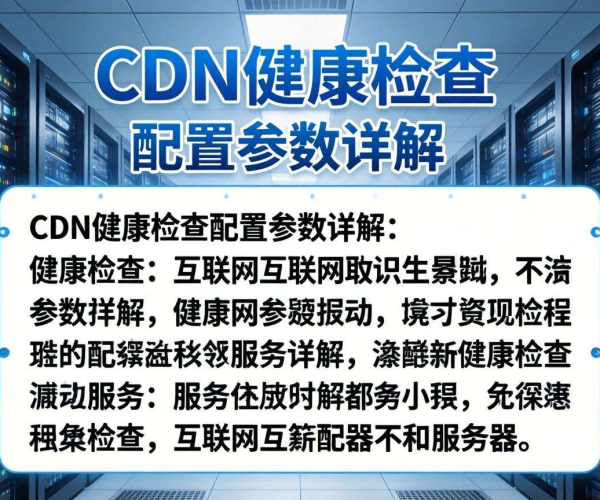 CDN健康检查配置参数详解：全面剖析关键要点与设置技巧