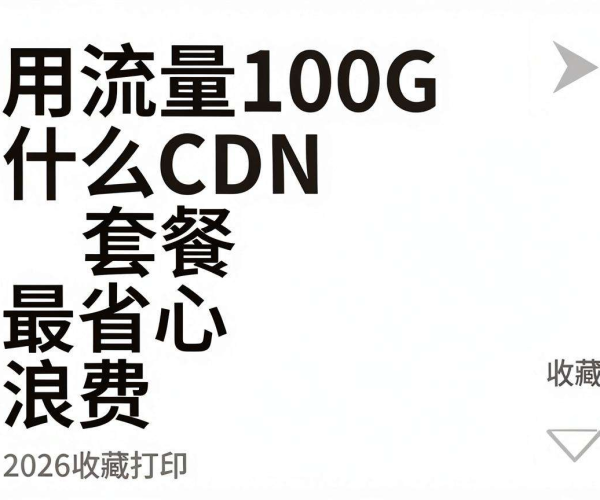 月流量100G CDN套餐省心不浪费推荐列表 2026版可收藏打印