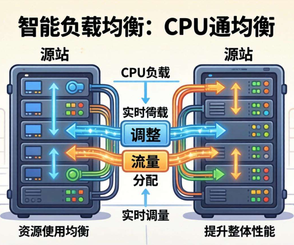 免备案CDN源站负载均衡：是否支持基于CPU负载选路？