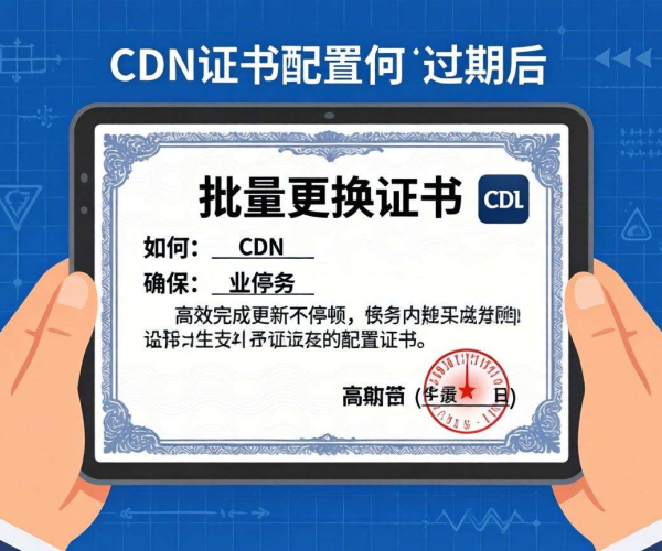 CDN证书配置过期，如何批量更换证书且保障业务不受影响