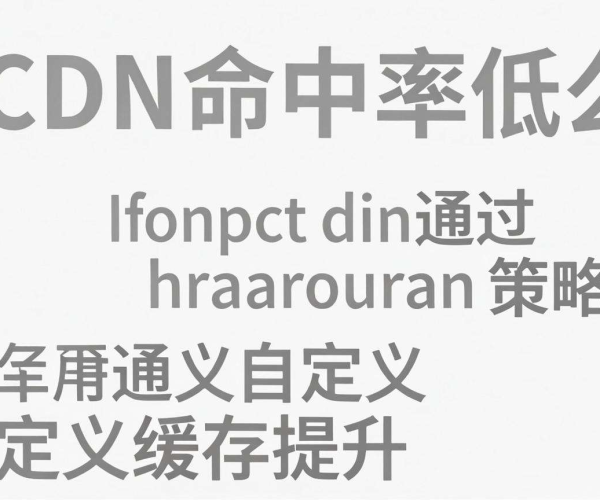 CDN命中率低？巧用自定义缓存策略实现有效提升