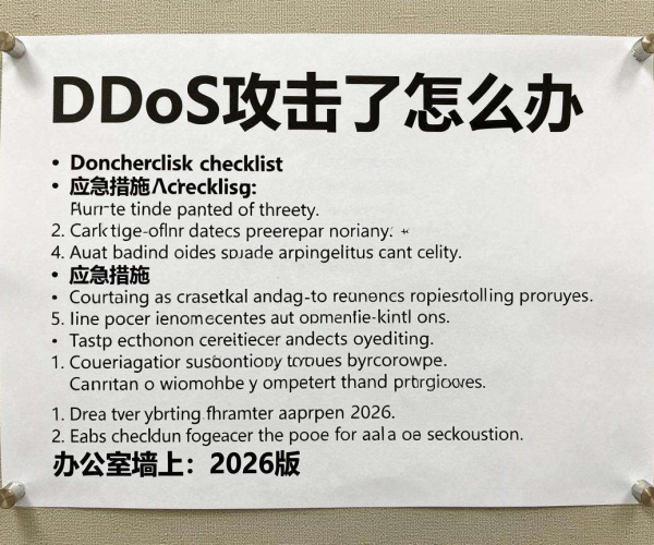 2026版被DDoS攻击应急措施checklist打印版贴办公室墙指引