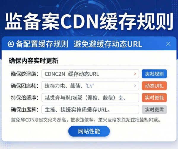 免备案CDN配置缓存规则：避免动态URL被缓存的方法