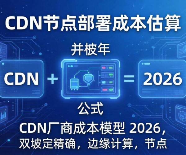 2026年CDN厂商成本模型：CDN节点部署成本估算公式解析