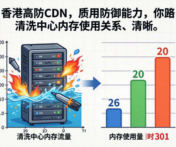 香港高防CDN防御能力与清洗中心内存使用的内在关联探究
