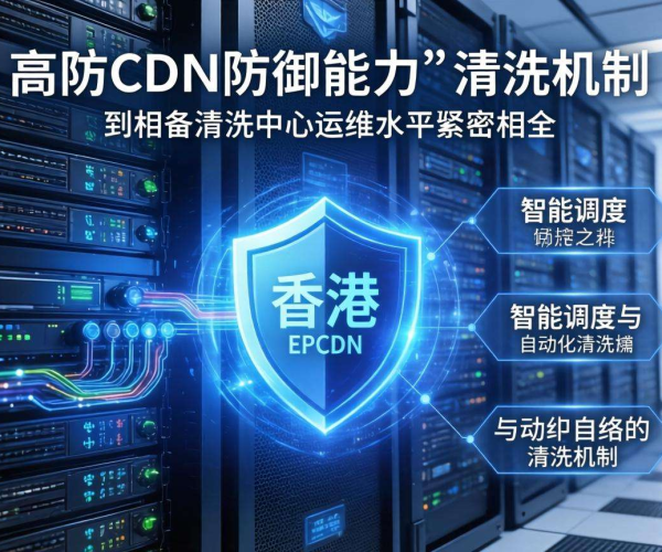 香港高防CDN防御能力与清洗中心运维水平的紧密关联