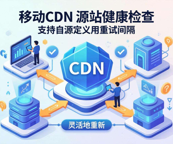 移动屏蔽CDN源站健康检查：是否支持自定义重试间隔？