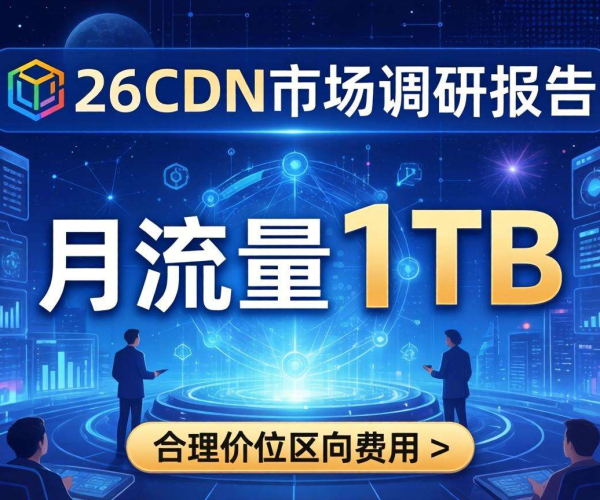 2026年市场调研报告：月流量1TB CDN合理价位区间分析