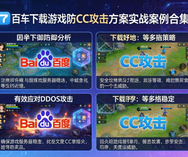 游戏防CC攻击方案实战案例合集，点击下载百度网盘资源