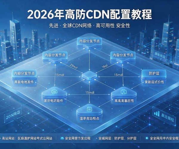 高防CDN配置教程2026：全面解析与实操指南