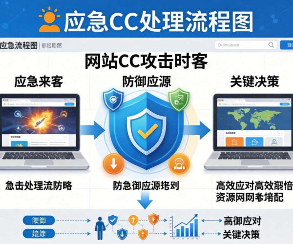网站被CC攻击应急处理流程图ProcessOn模板全解析