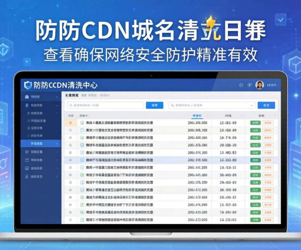 香港高防CDN的清洗中心是否支持按域名独立日志