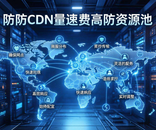 高防CDN按量计费：高防资源池为网站安全保驾护航