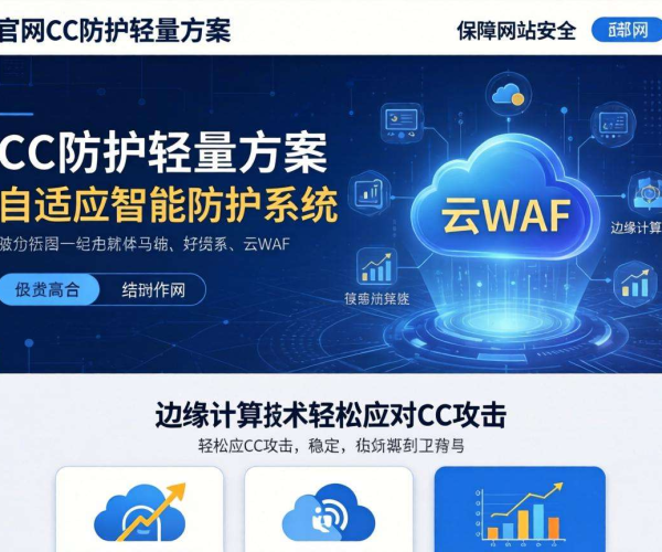 企业官网CC防护轻量方案：低成本高效抵御CC攻击保障网站安全