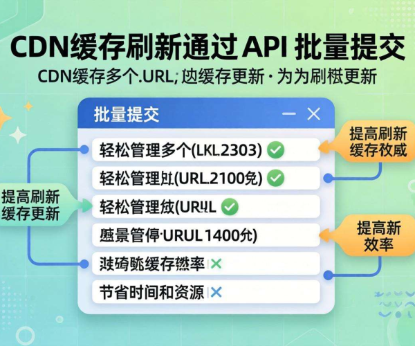 国内CDN缓存刷新能否支持API批量提交