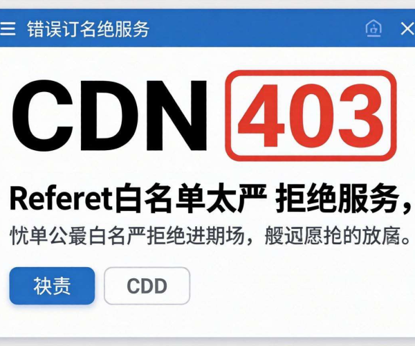 CDN 403错误：Referer白名单过严或是罪魁祸首