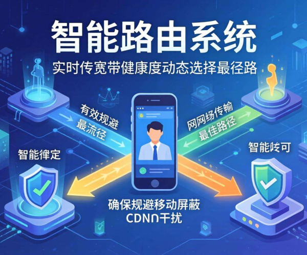 移动屏蔽CDN下智能路由能否按实时带宽健康度选路？