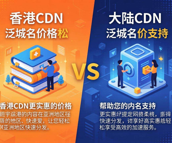 香港CDN与大陆CDN对比：哪家支持泛域名服务价格更便宜？