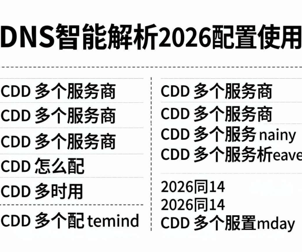 CDN多服务商配置教程:2026版DNS智能解析使用方法