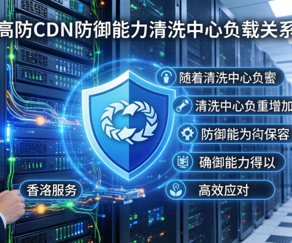 香港高防CDN防御能力与清洗中心负载关系解析