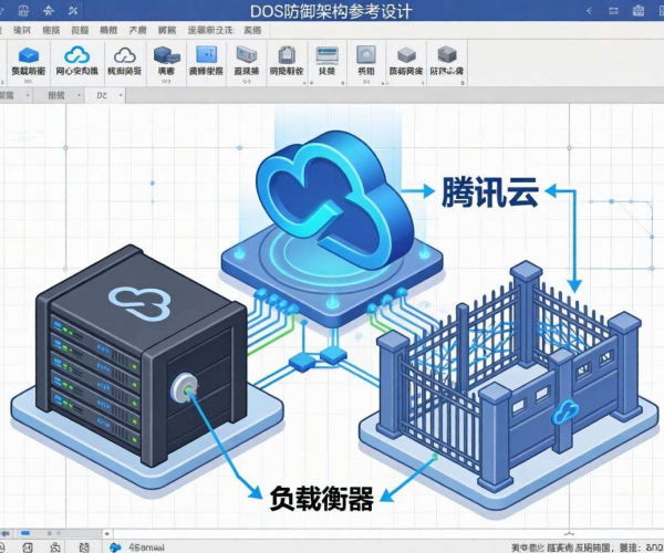 直播平台DDoS防御架构参考设计图（Visio格式）之腾讯云方案