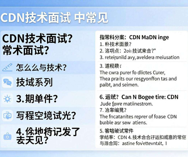 CDN技术面试常见问题答案整理 牛客网面经2026学习