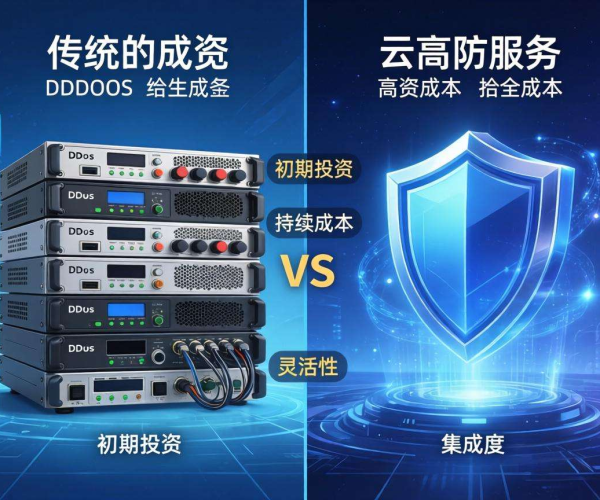抗DDoS硬件设备与云高防成本大比拼：差异究竟在哪？
