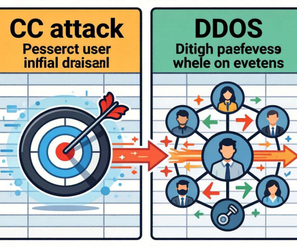 CC攻击与DDoS区别大揭秘：清晰表格对比呈现关键差异