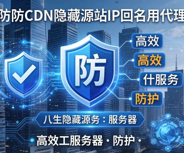 高防CDN：隐藏源站IP，回源使用代理保障网站安全
