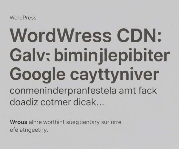 WordPress CDN插件大比拼：哪个能同时优化谷歌字体加速？
