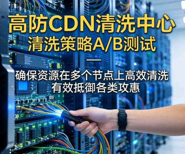 香港高防CDN清洗中心：是否支持按清洗策略进行A/B测试？